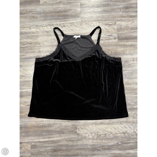 Top Sleeveless By Skies Are Blue In Black, Size: 3x