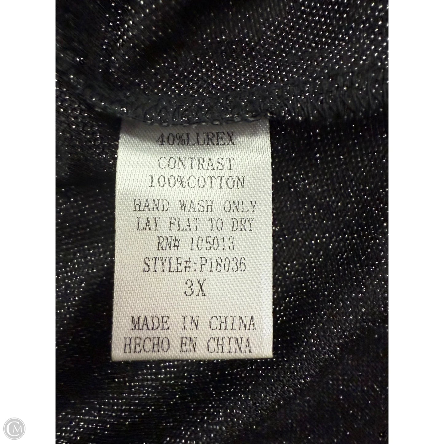 Top Short Sleeve By Savanna Jane In Grey, Size: 3x