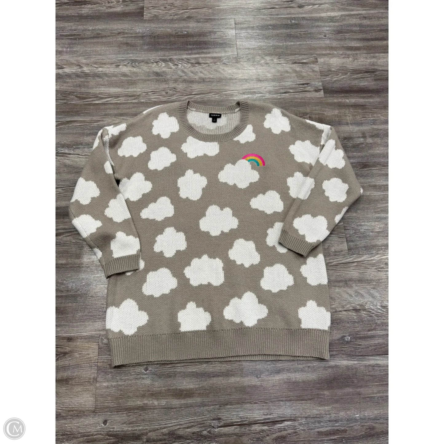 Sweater By Torrid In Grey, Size: 1x