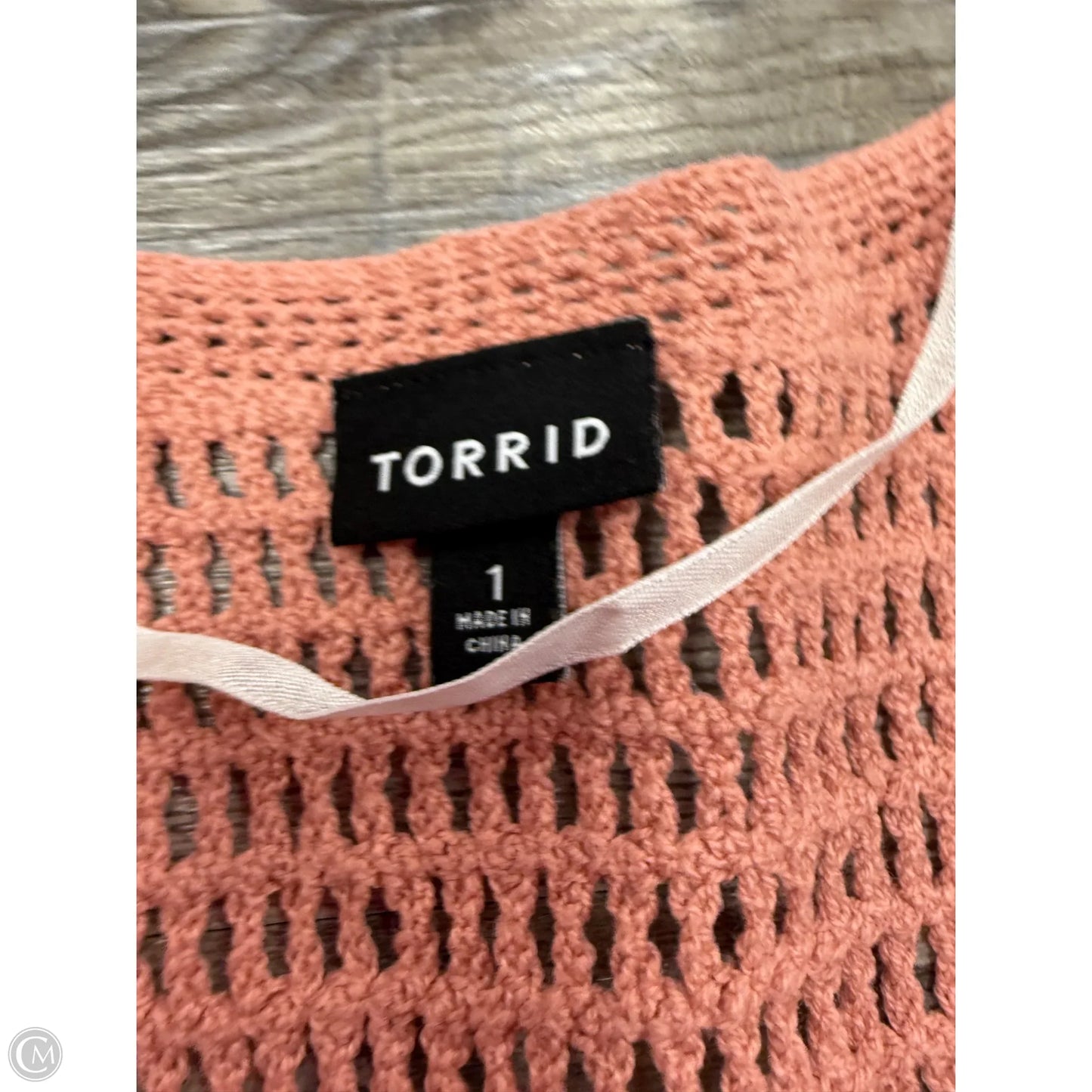 Sweater Cardigan By Torrid In Coral, Size: 1x