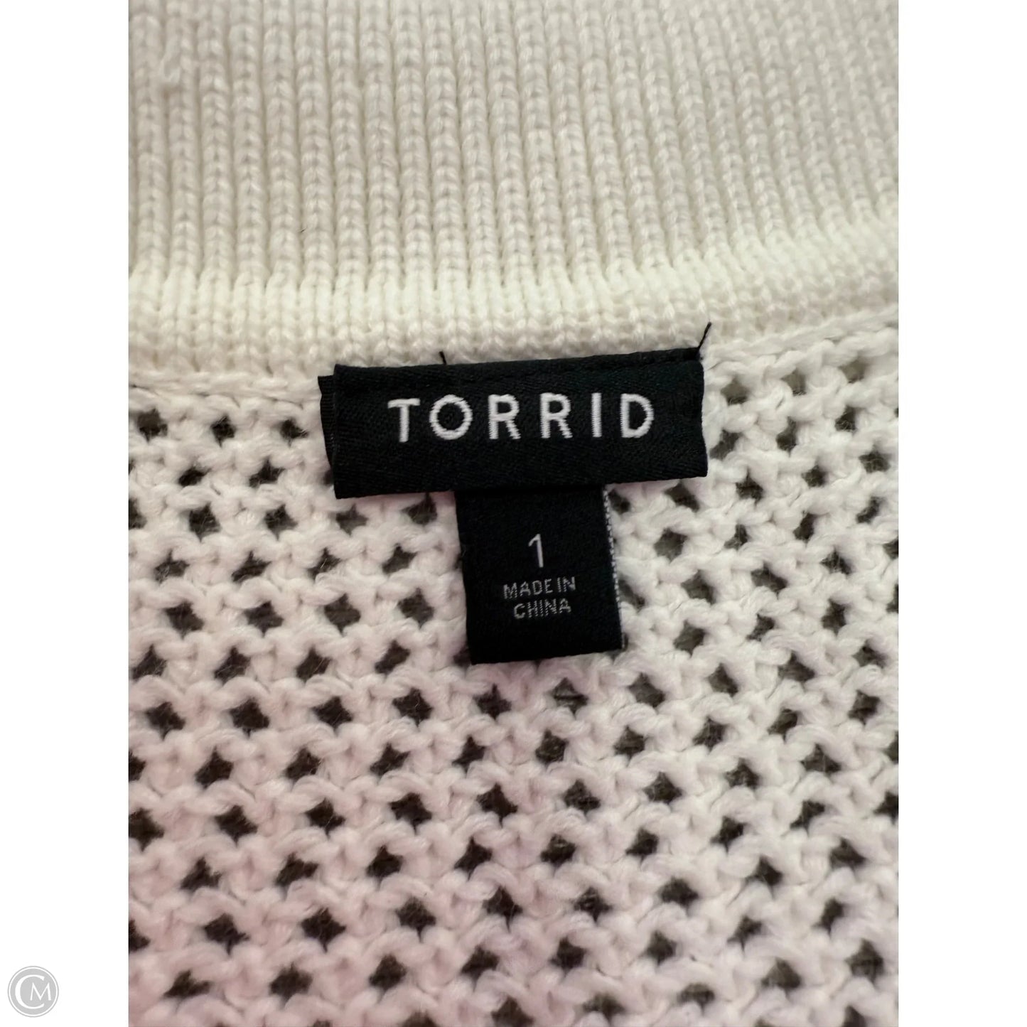 Sweater By Torrid In White, Size: 1x