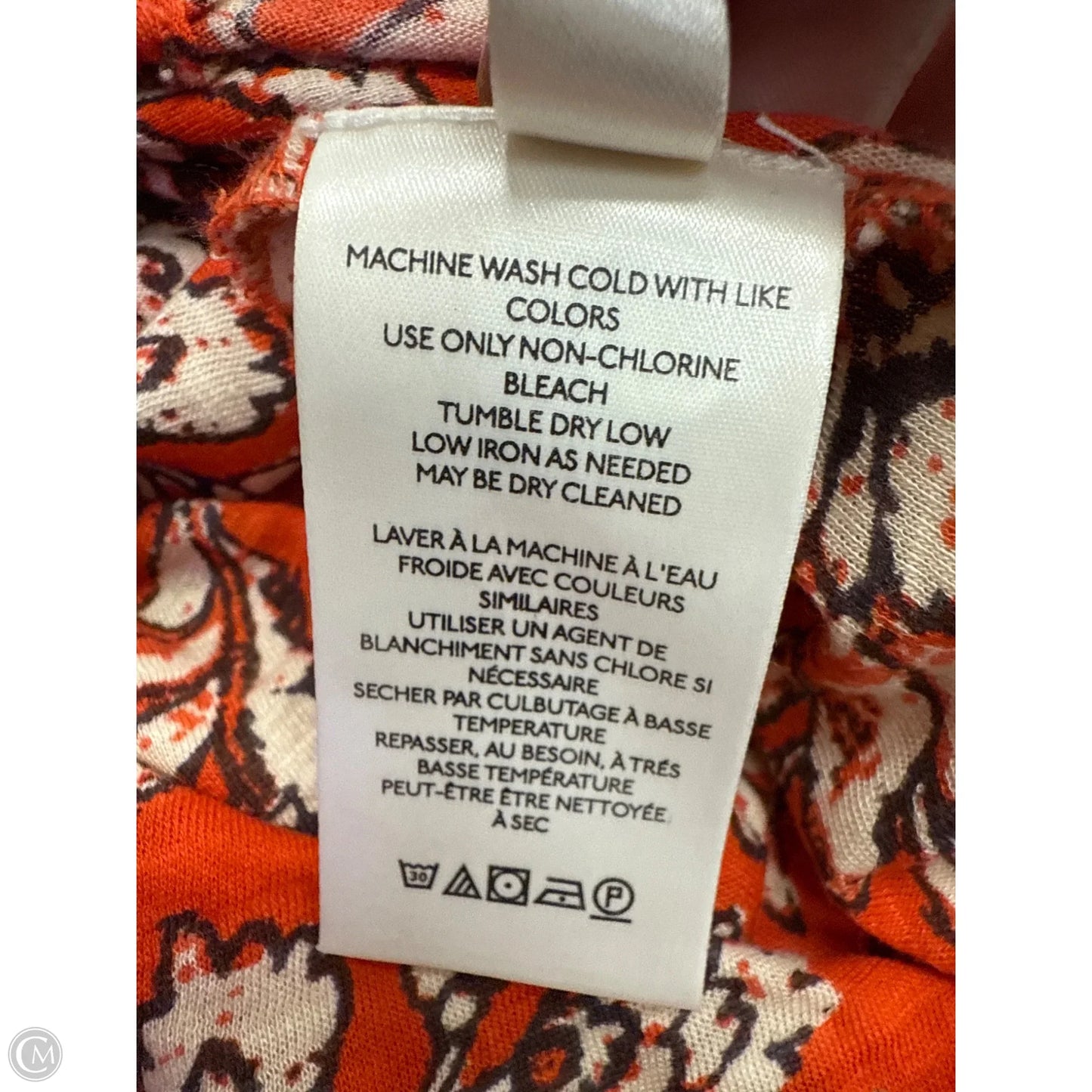 Top Long Sleeve By Free People In Orange, Size: M