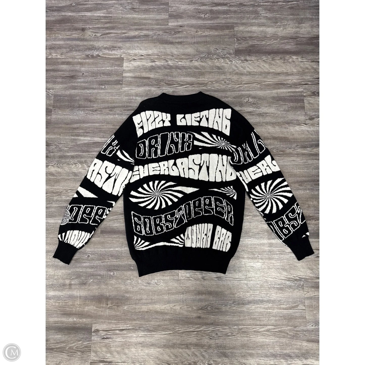 Sweater By Dolls Kill In Black & White, Size: M