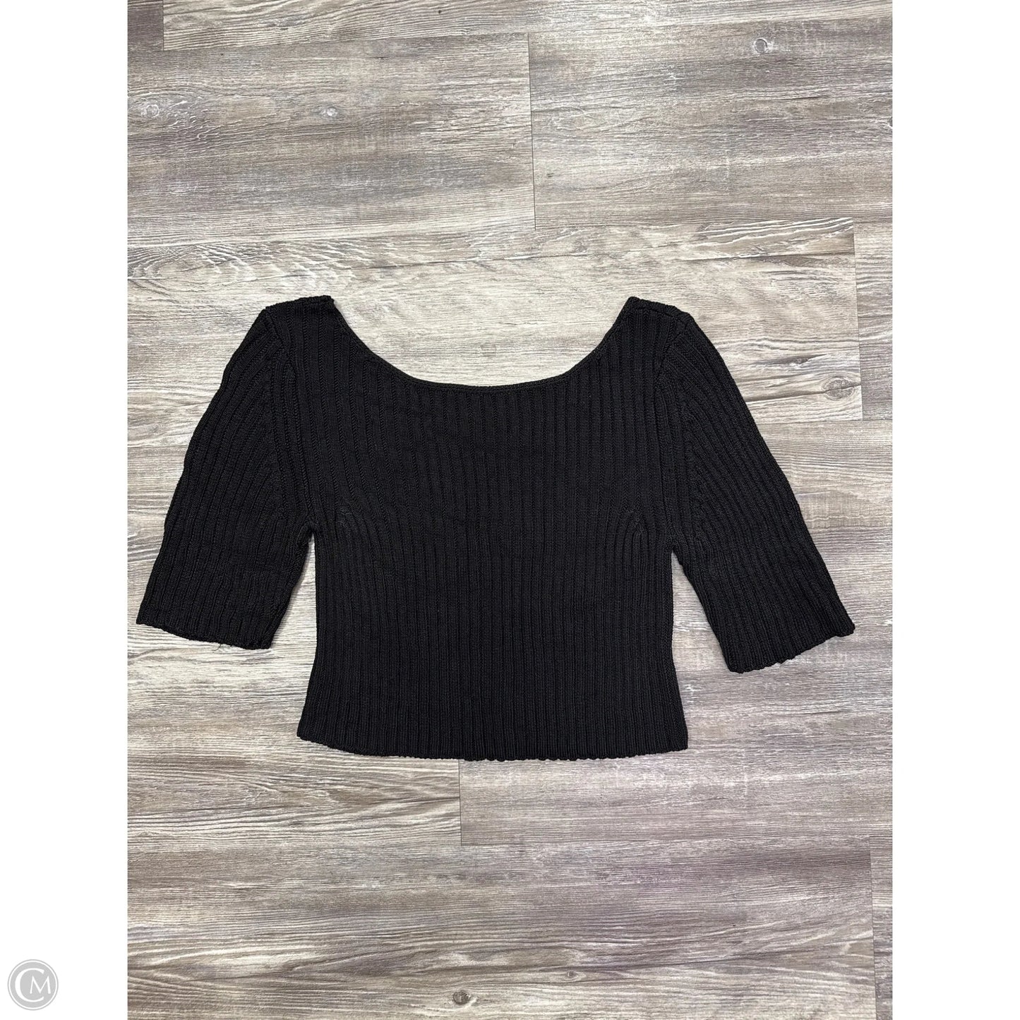 Top Short Sleeve By Free People In Black, Size: S