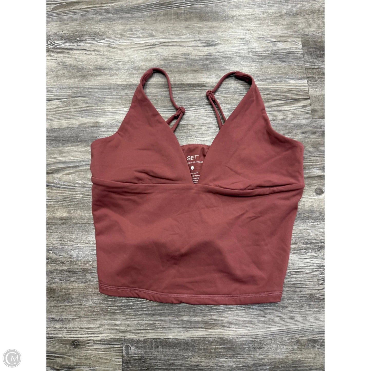 Athletic Tank Top By Set Active In Pink, Size: L