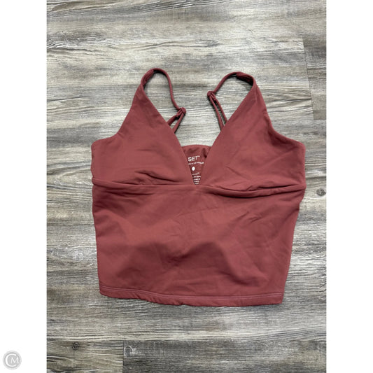 Athletic Tank Top By Set Active In Pink, Size: L