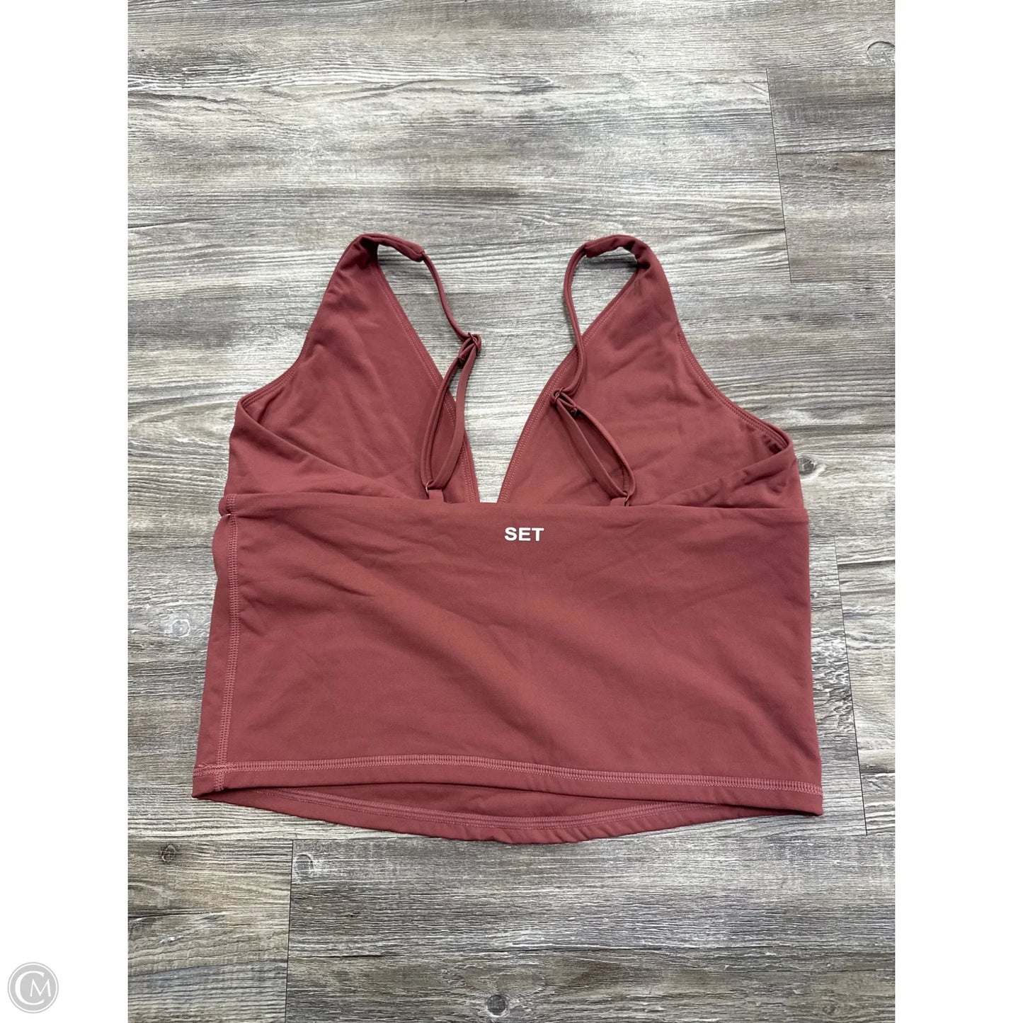Athletic Tank Top By Set Active In Pink, Size: L