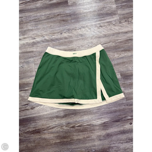 Athletic Skort By Set Active In Green, Size: L
