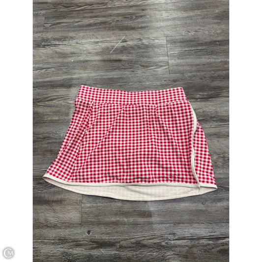 Athletic Skort By All In Motion In Plaid Pattern, Size: L