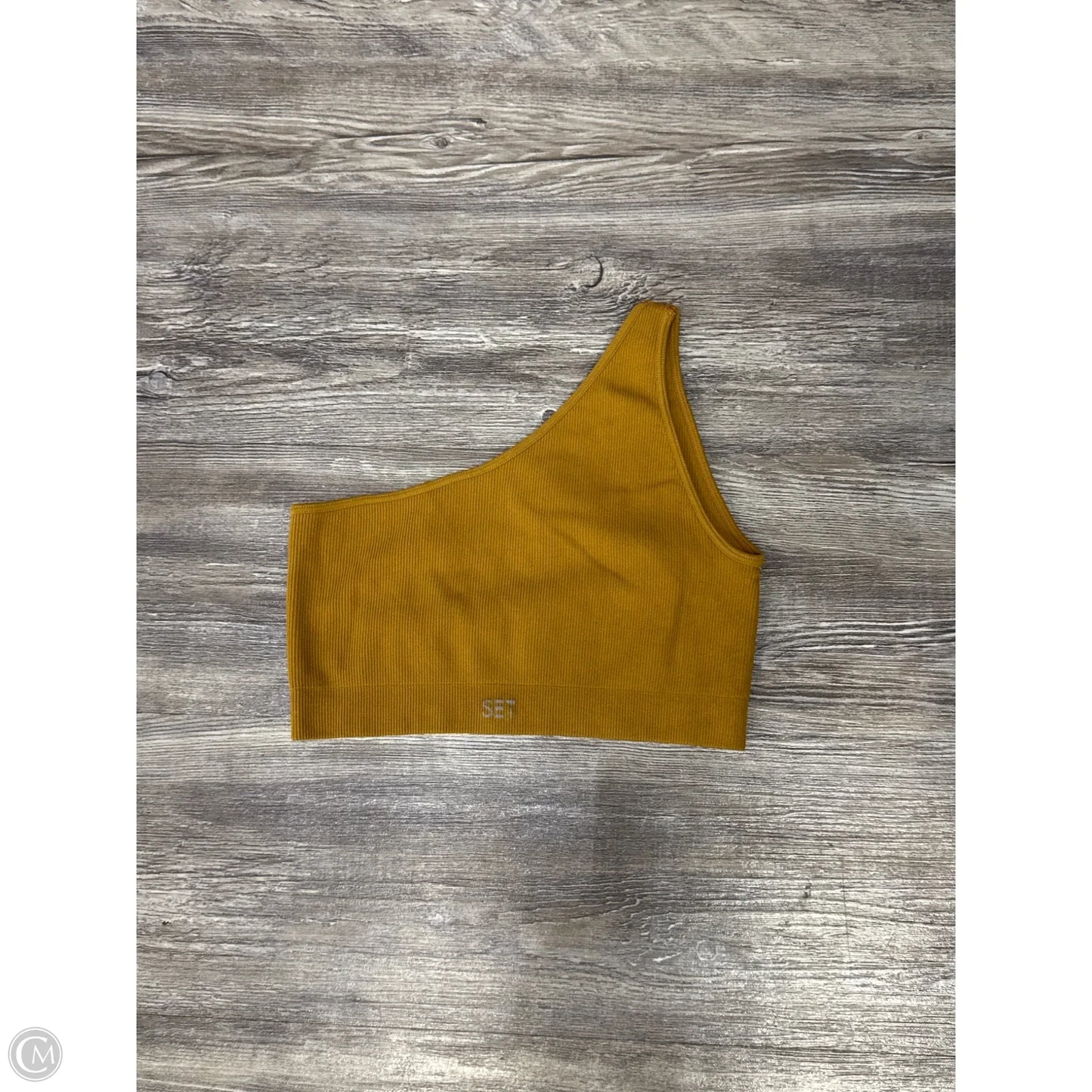 Athletic Tank Top By Set Active In Yellow, Size: M