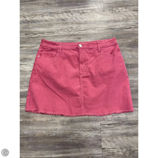 Skirt Mini & Short By Arula In Pink Denim, Size: 1x
