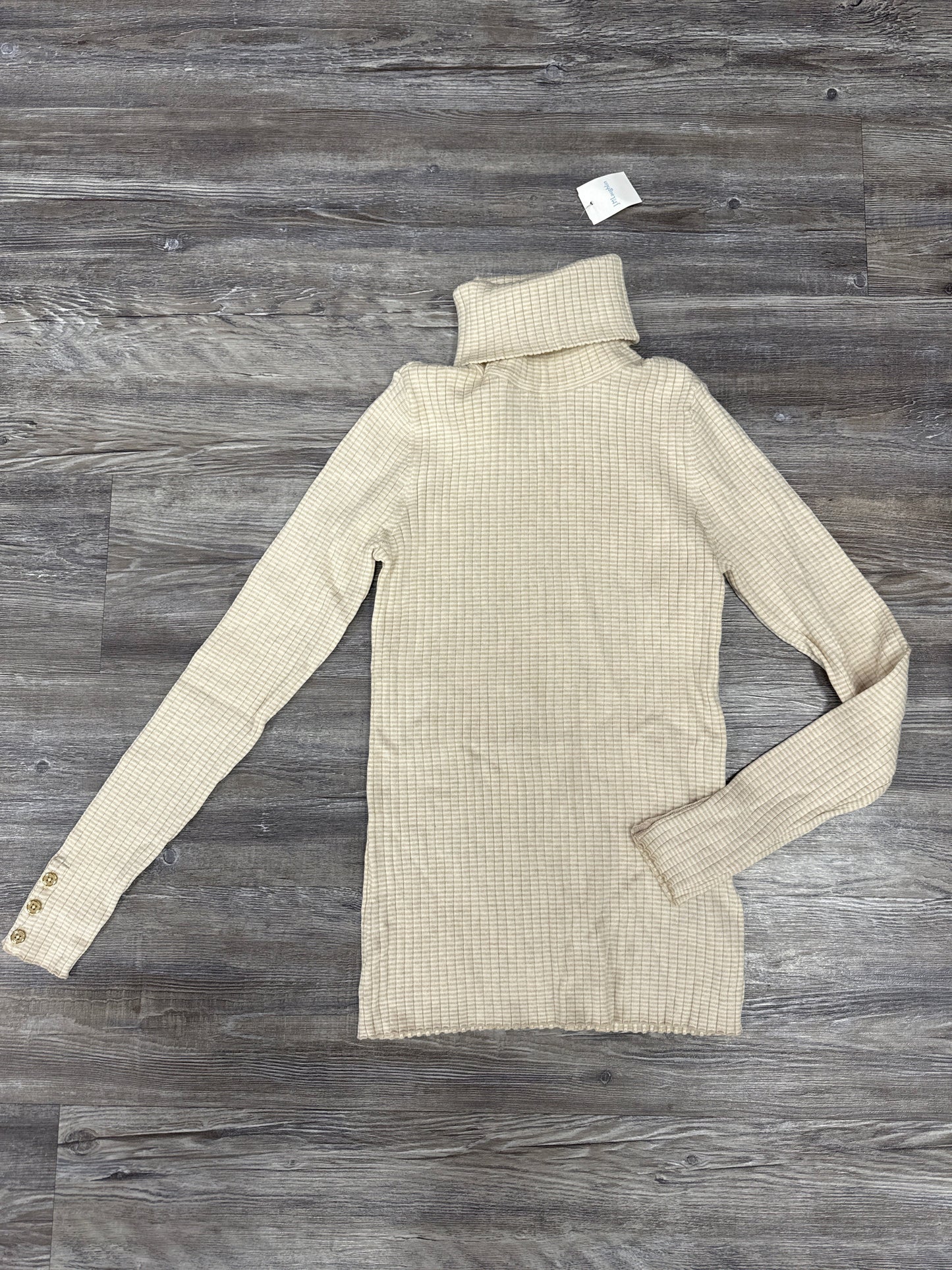 Sweater By J Mclaughlin In Tan & White, Size: S