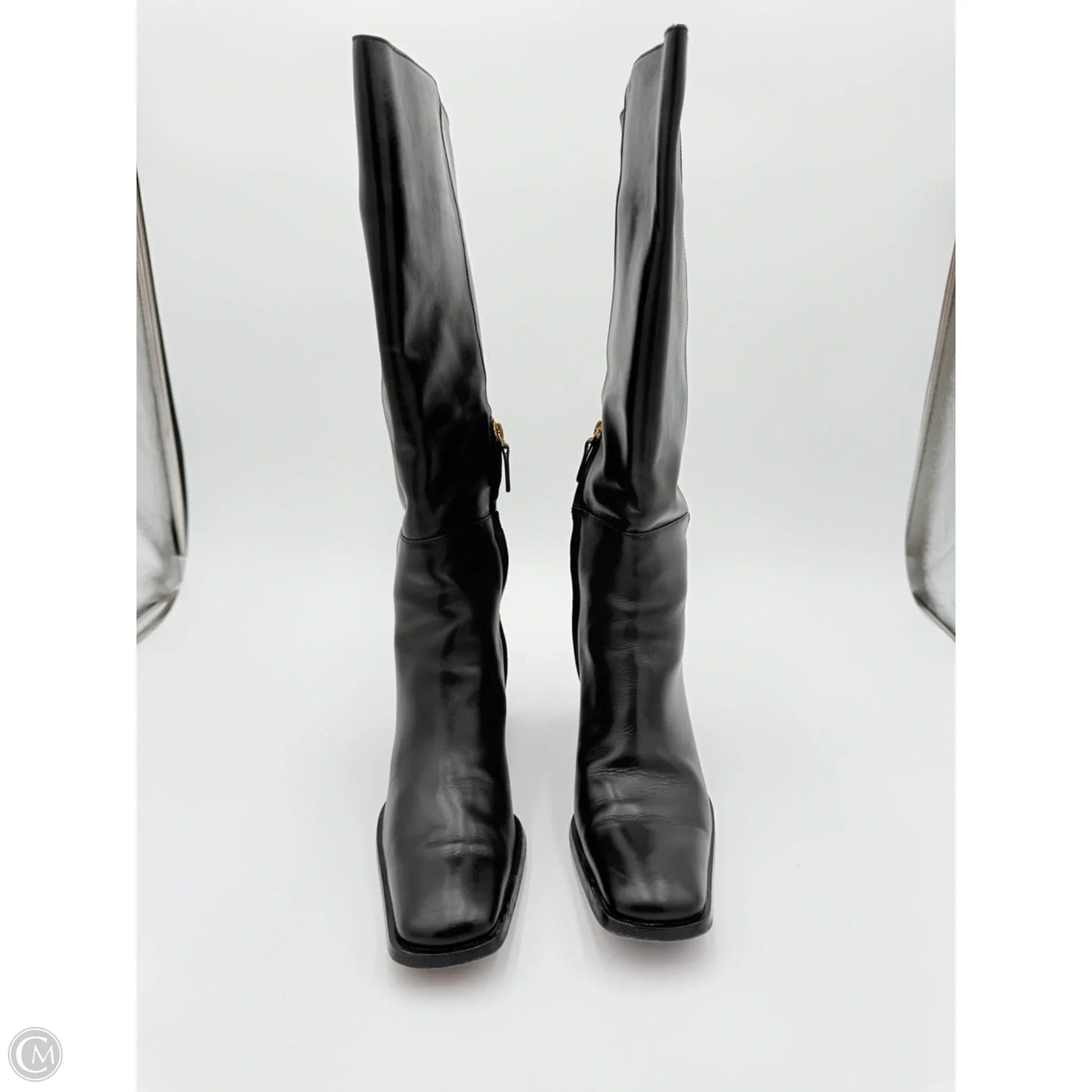 Boots Designer By Sergio Rossi In Black, Size: 9