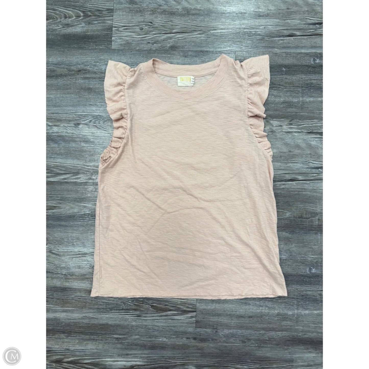 Top Short Sleeve By Nation In Pink, Size: L