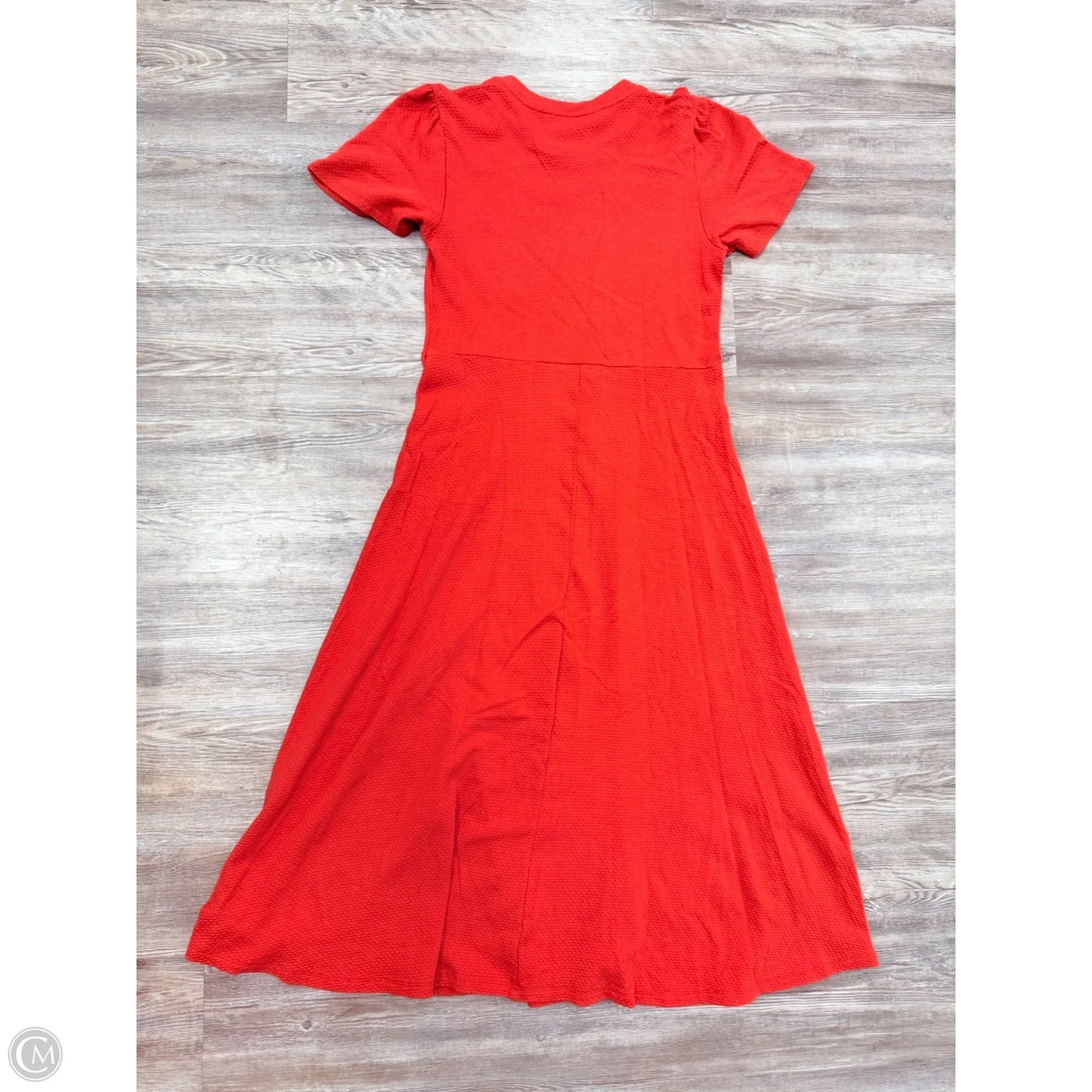 Dress Casual Midi By Amour Vert In Orange, Size: M