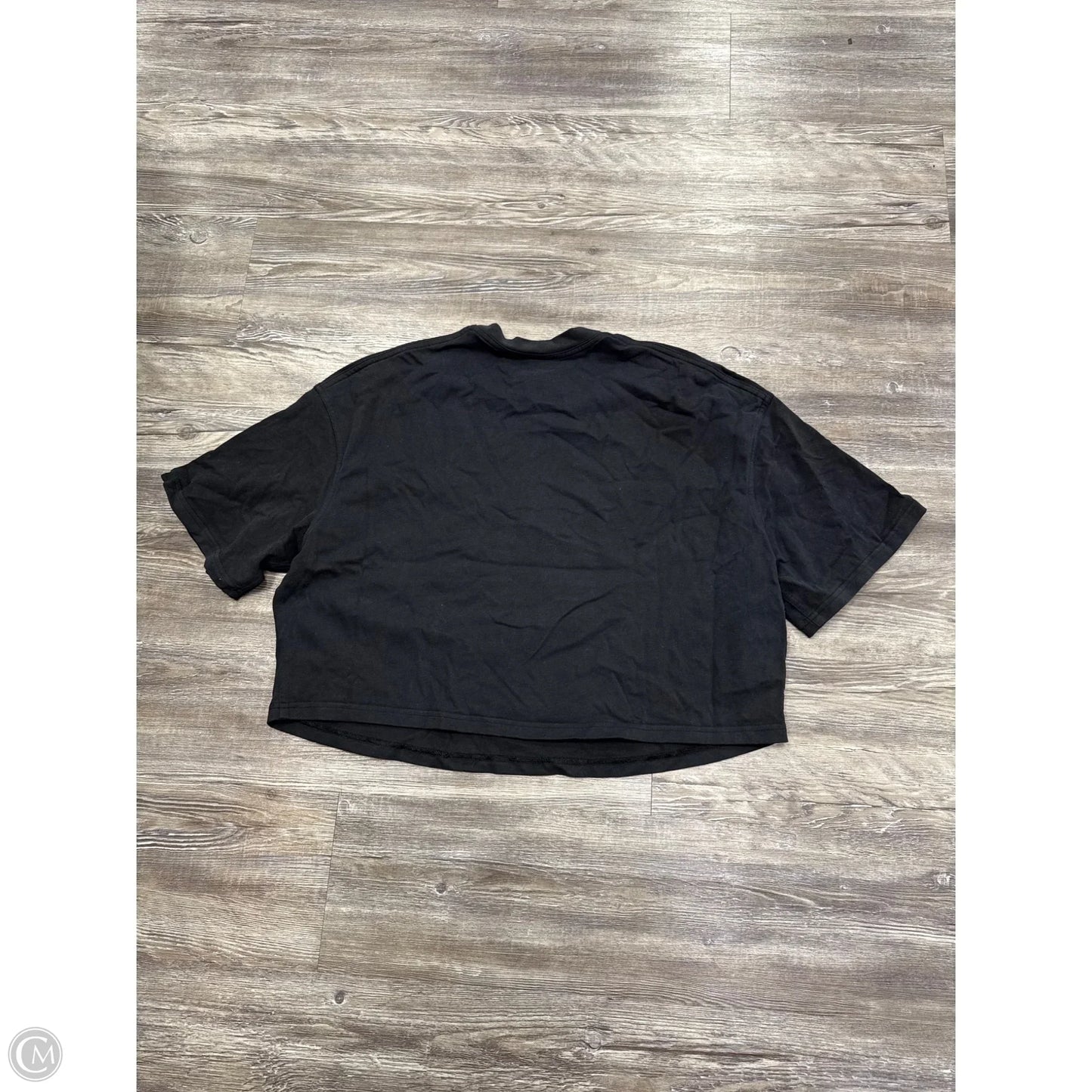 Athletic Top Short Sleeve By Lululemon In Black, Size: 8