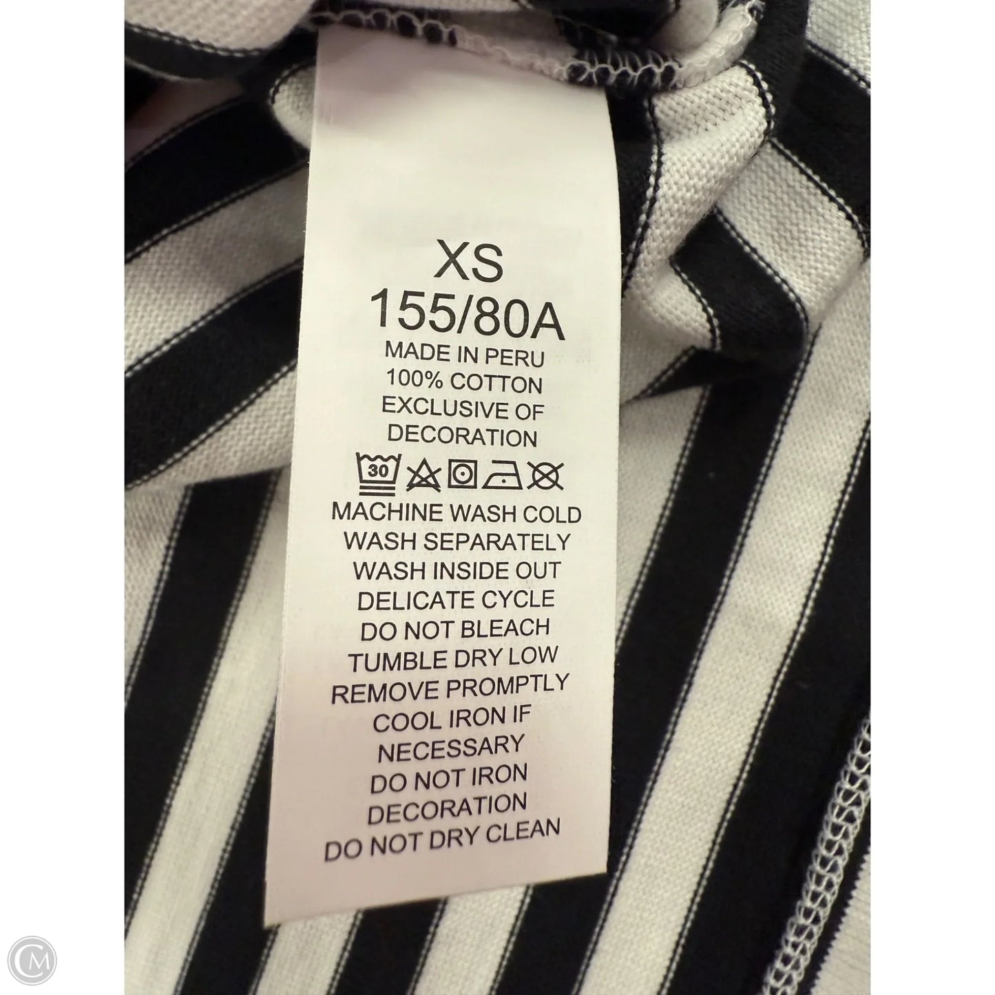 Top Long Sleeve Designer By Kate Spade In Striped Pattern, Size: Xs