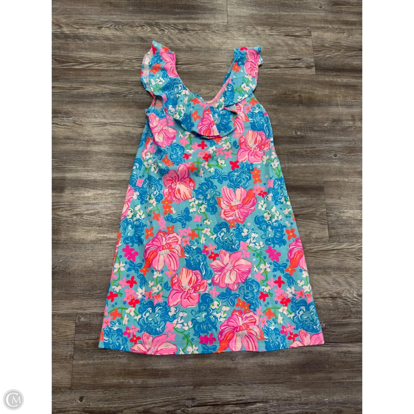 Dress Designer By Lilly Pulitzer In Blue & Orange, Size: S