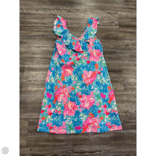 Dress Designer By Lilly Pulitzer In Blue & Orange, Size: S