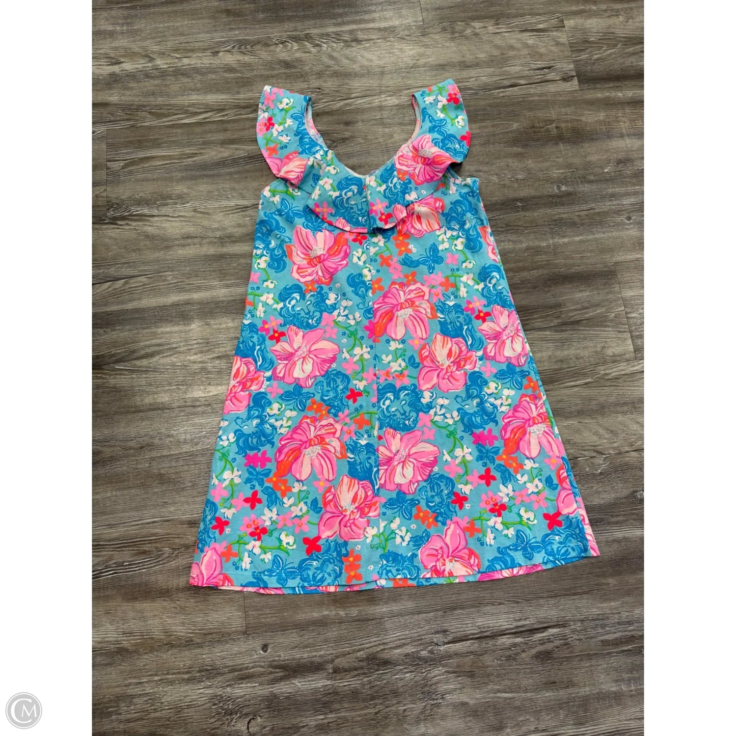 Dress Designer By Lilly Pulitzer In Blue & Orange, Size: S