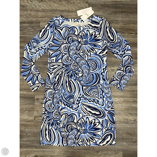 Dress Designer By Lilly Pulitzer In Blue & White, Size: S