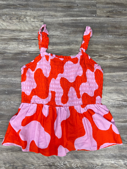 Purple & Red Top Sleeveless Ava & Viv, Size 1x