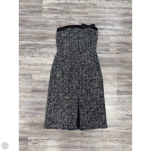 Dress Party Midi By Express In Black & Grey, Size: 8