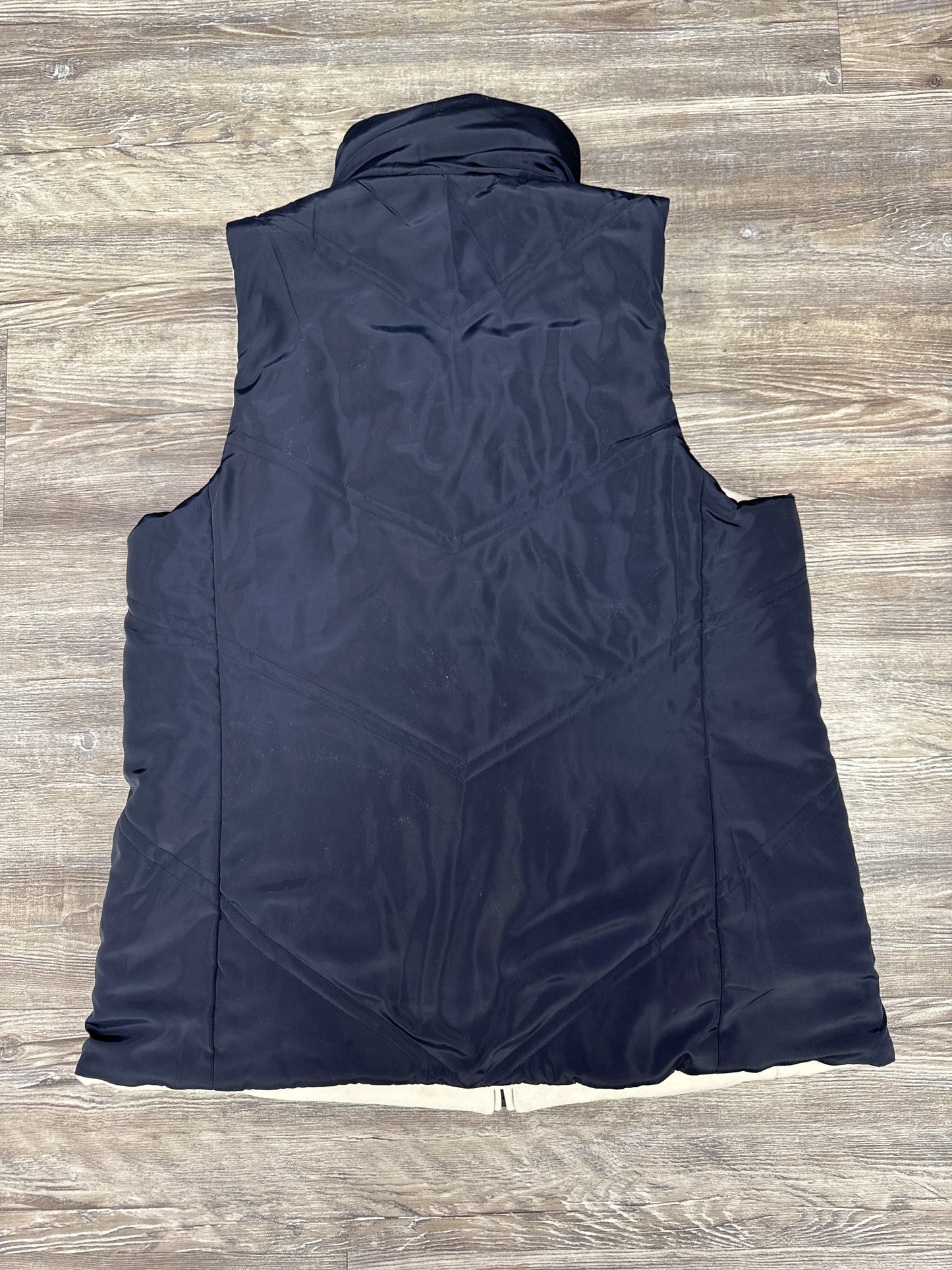 Vest Puffer & Quilted By Tuckernuck In Blue & Cream, Size: M