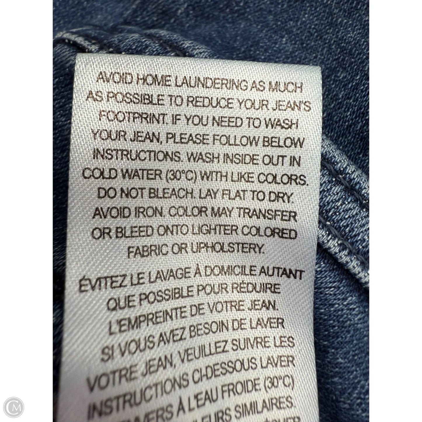 Jeans Wide Leg By Frame In Blue Denim, Size: 4