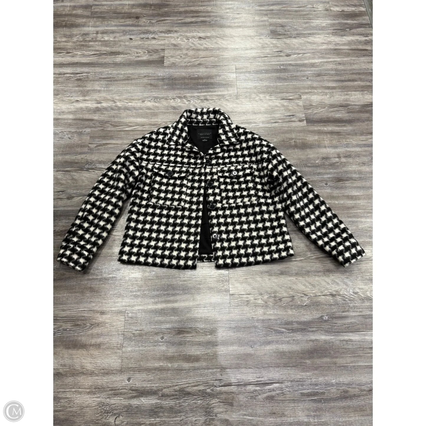 Jacket Utility By Sanctuary In Black & Cream, Size: Xs