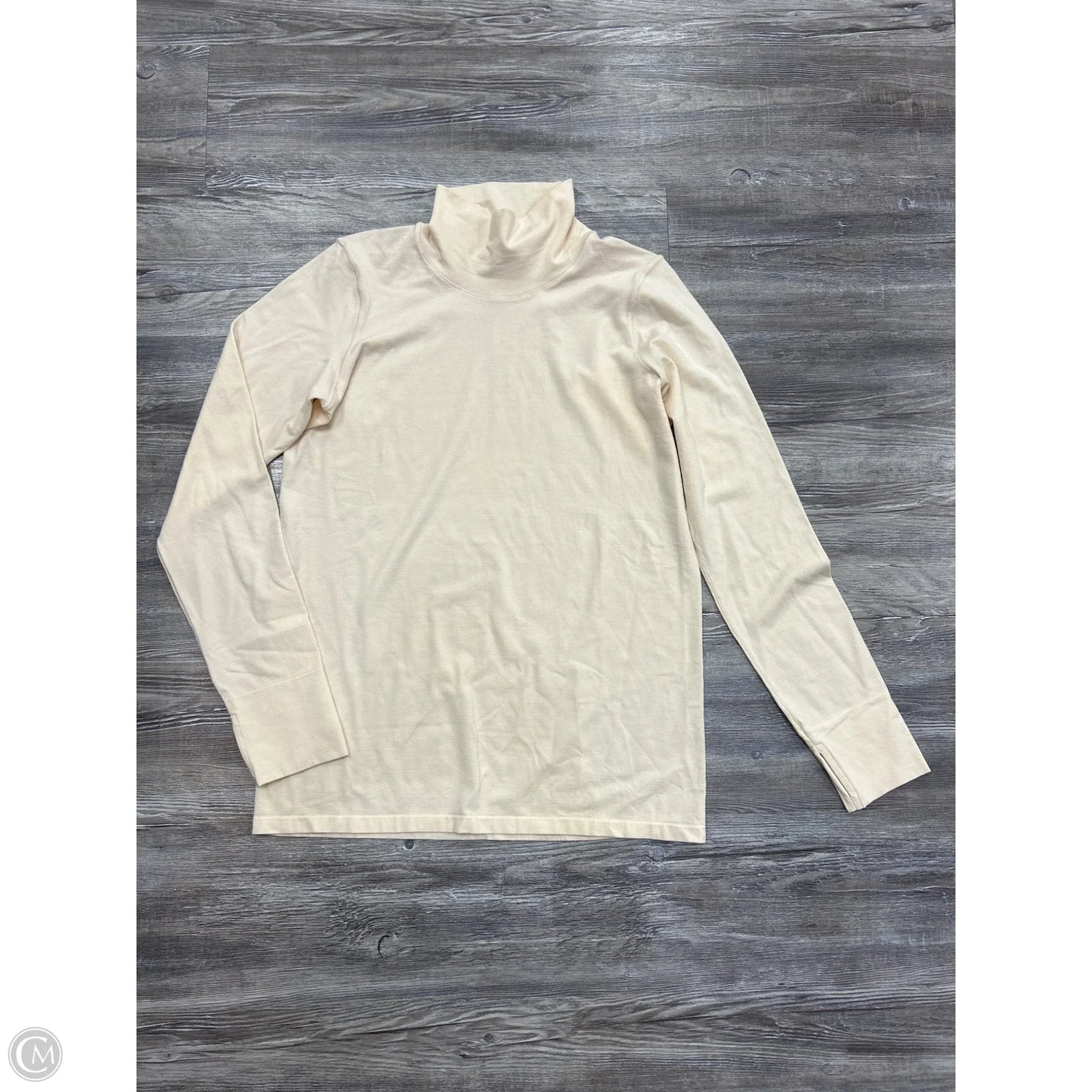 Athletic Top Long Sleeve Crewneck By Athleta In Cream, Size: Xl