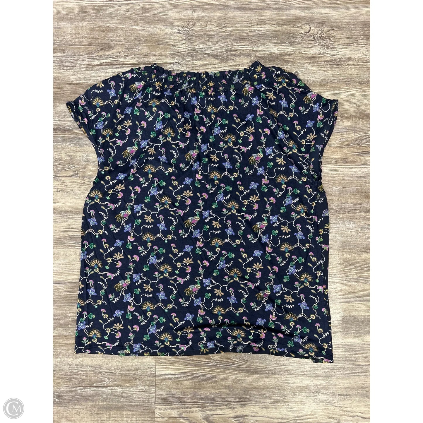 Top Short Sleeve By Loft In Blue, Size: M