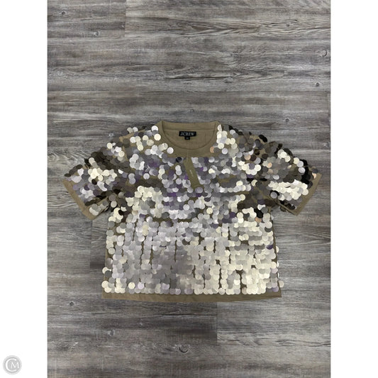 Top Short Sleeve By J. Crew In Bronze, Size: Xs