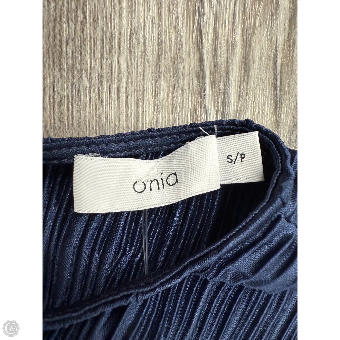 Top Short Sleeve By Onia In Navy, Size: S