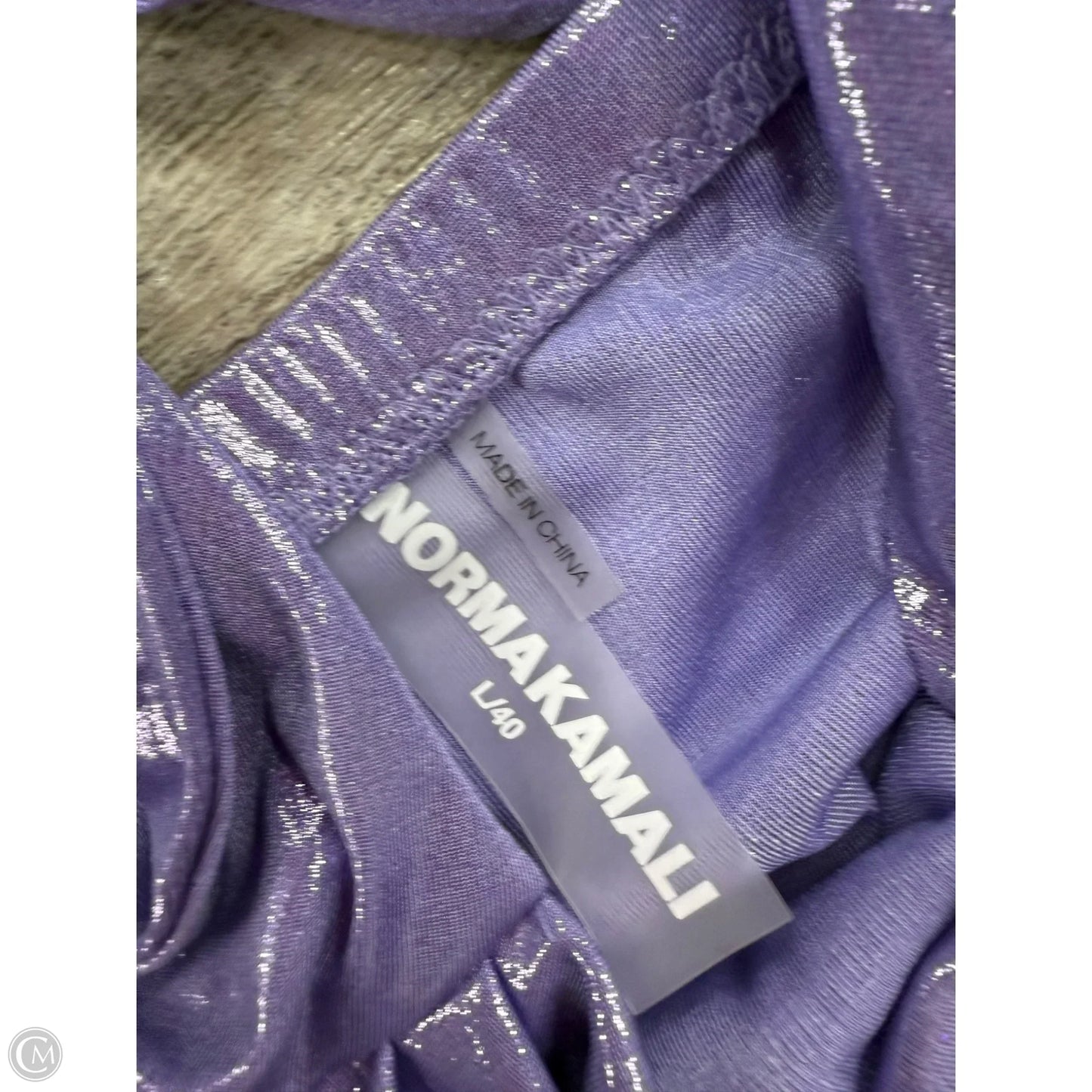 Dress Party Long By Norma Kamali In Purple, Size: L