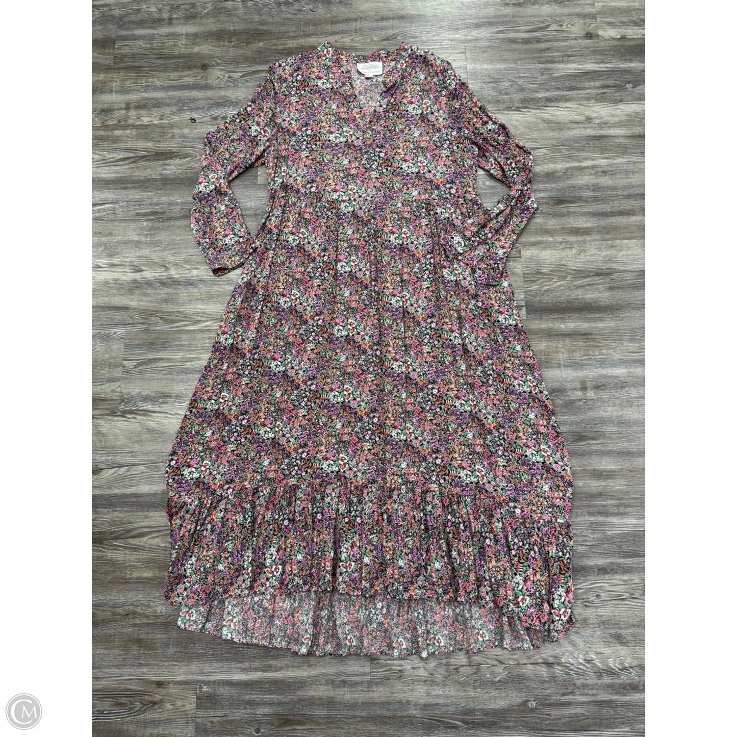 Dress Casual Maxi By Anthropologie In Floral Print, Size: L