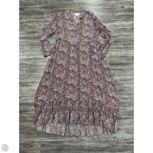 Dress Casual Maxi By Anthropologie In Floral Print, Size: L