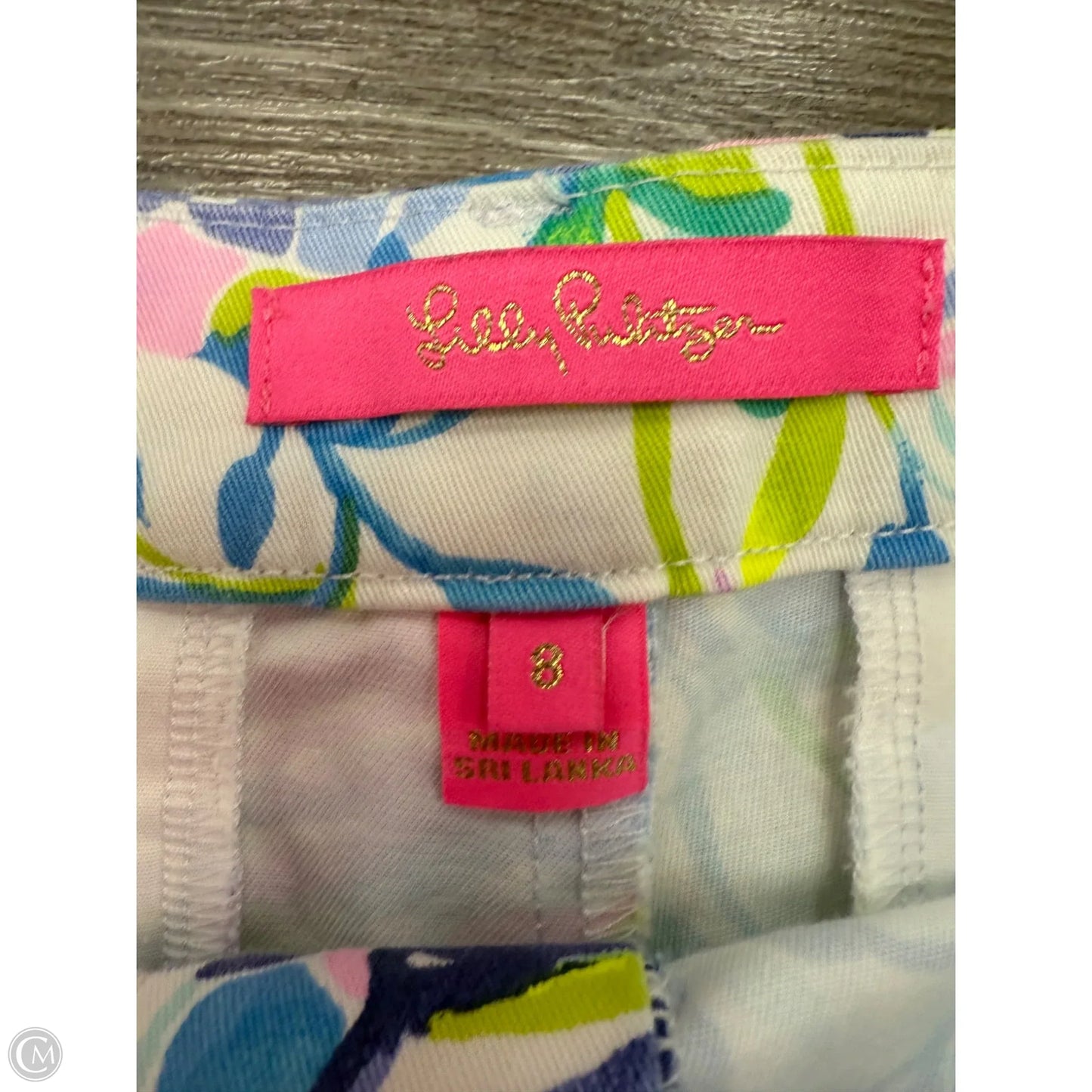 Shorts Designer By Lilly Pulitzer In Blue & Green, Size: 8