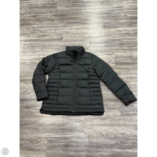 Jacket Puffer & Quilted By Lands End In Black, Size: L