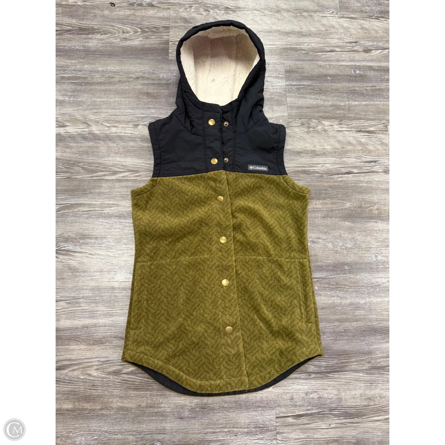 Vest Fleece By Columbia In Green, Size: Xs