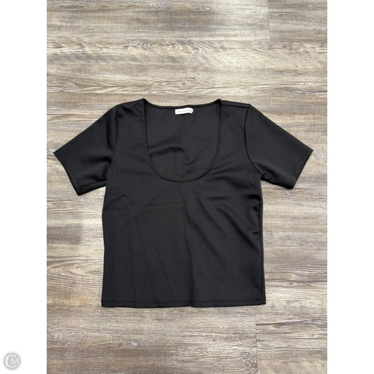 Top Short Sleeve By Good American In Black, Size: M