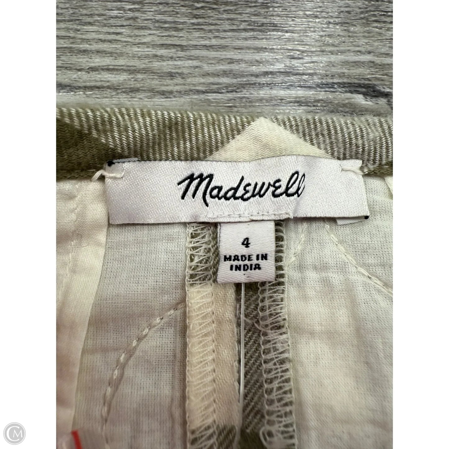 Skirt Mini & Short By Madewell In Plaid Pattern, Size: 4