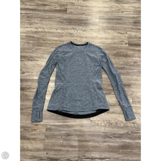 Athletic Top Long Sleeve Crewneck By Lululemon In Blue, Size: M