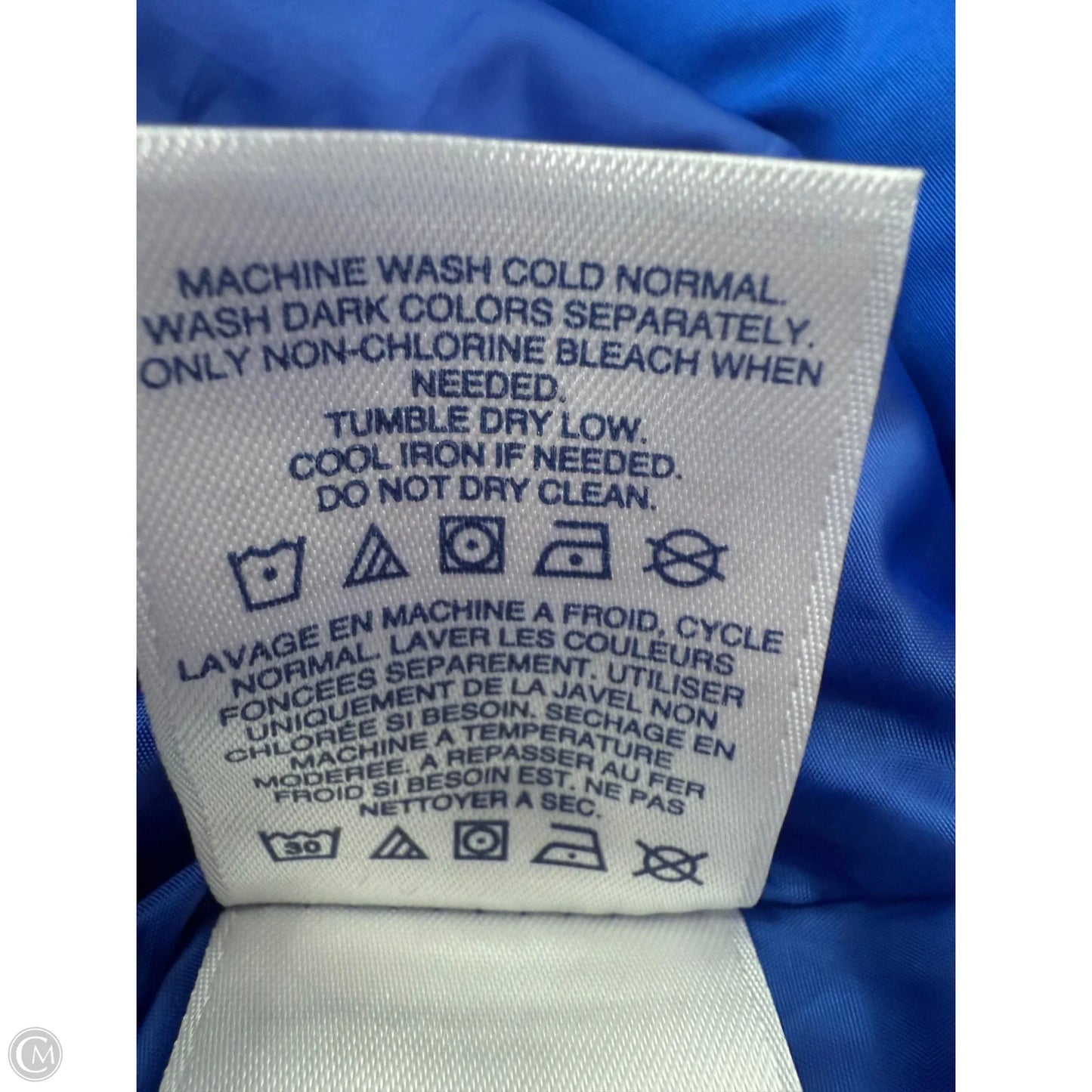 Coat Puffer & Quilted By Lands End In Blue, Size: 3x