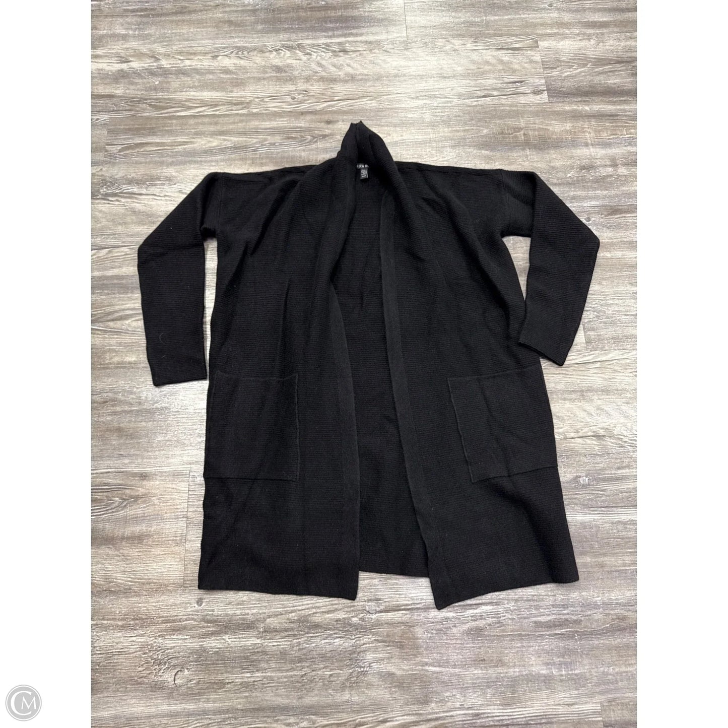 Sweater Cardigan Cashmere By Eileen Fisher In Black, Size: Sp