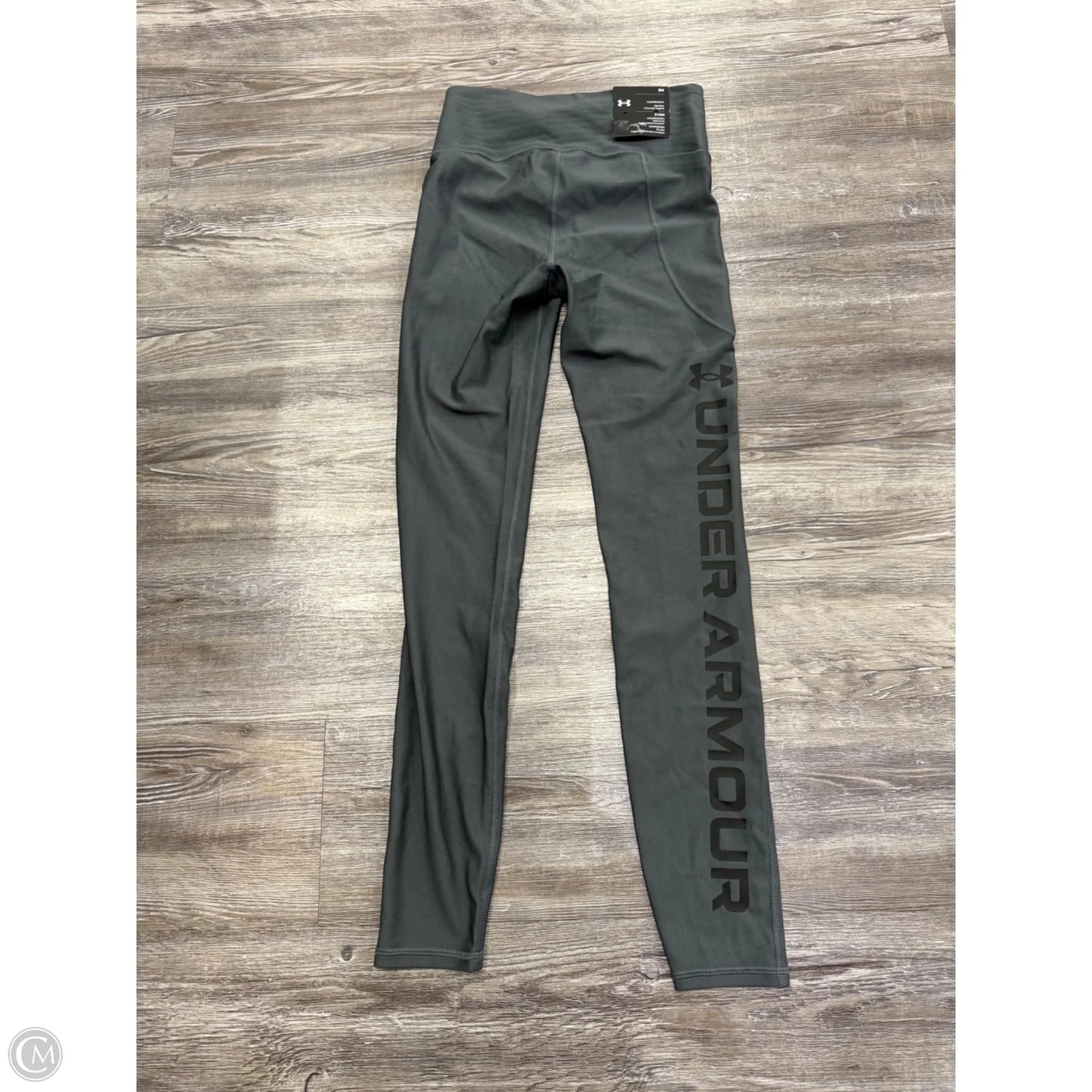 Athletic Leggings By Under Armour In Grey, Size: S