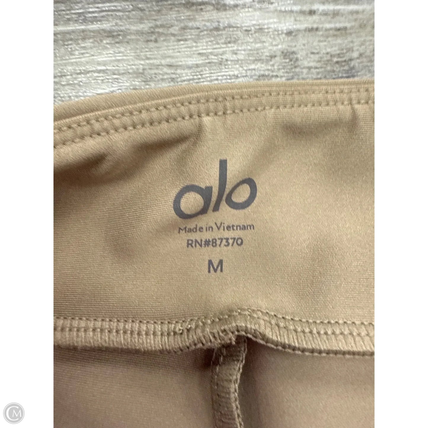 Athletic Leggings Capris By Alo In Tan, Size: M