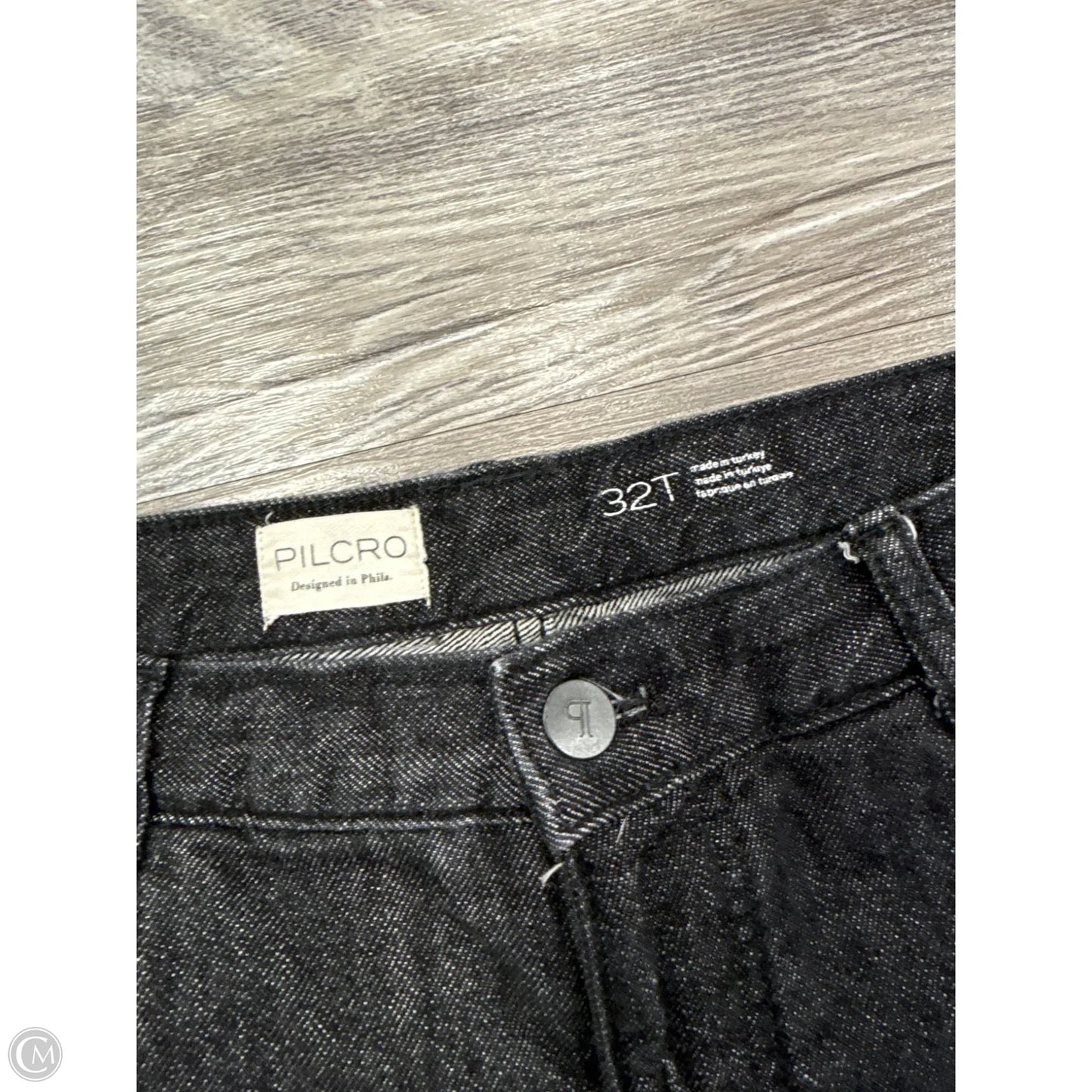 Jeans Wide Leg By Pilcro In Black Denim, Size: 12l