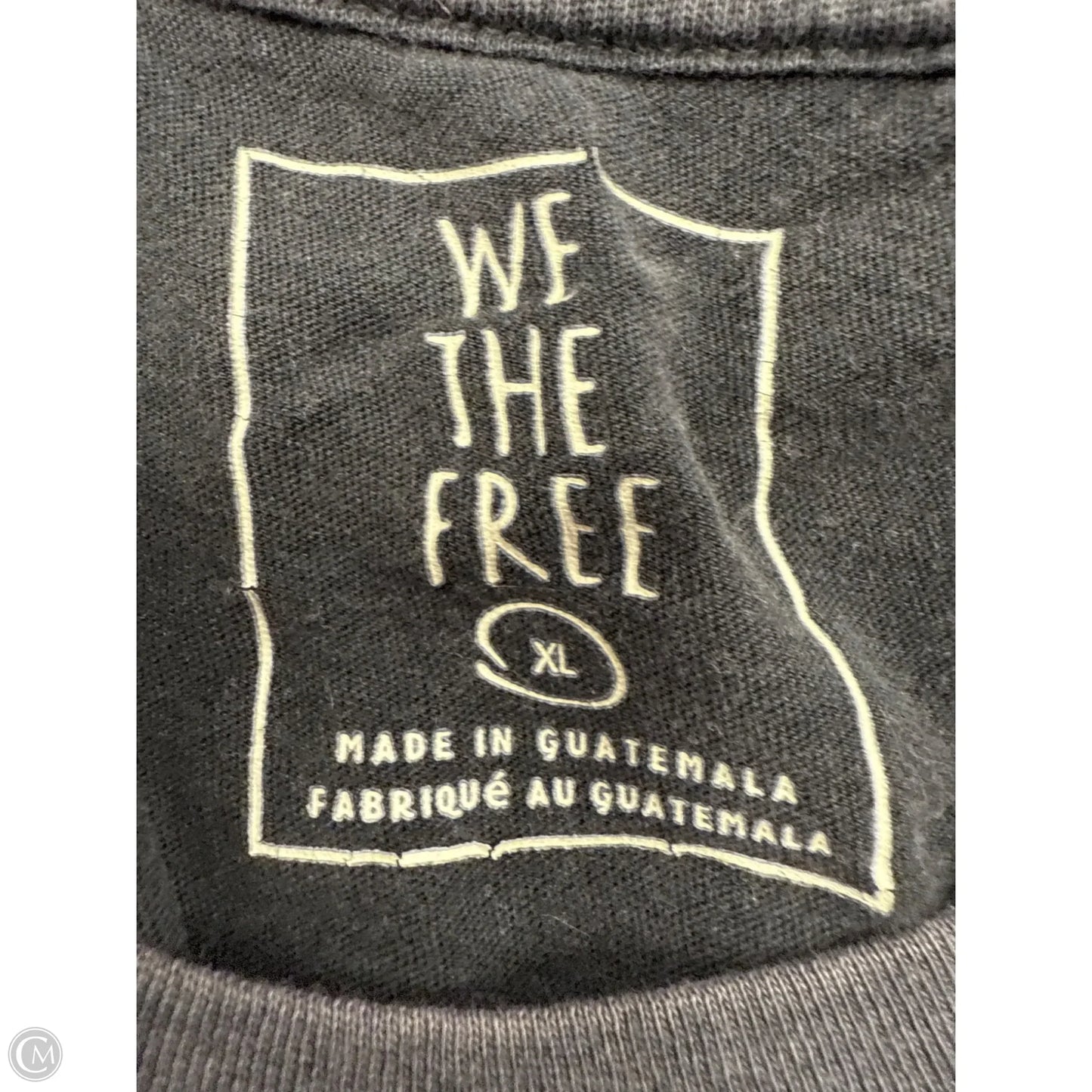 Top Short Sleeve By We The Free In Black, Size: Xl