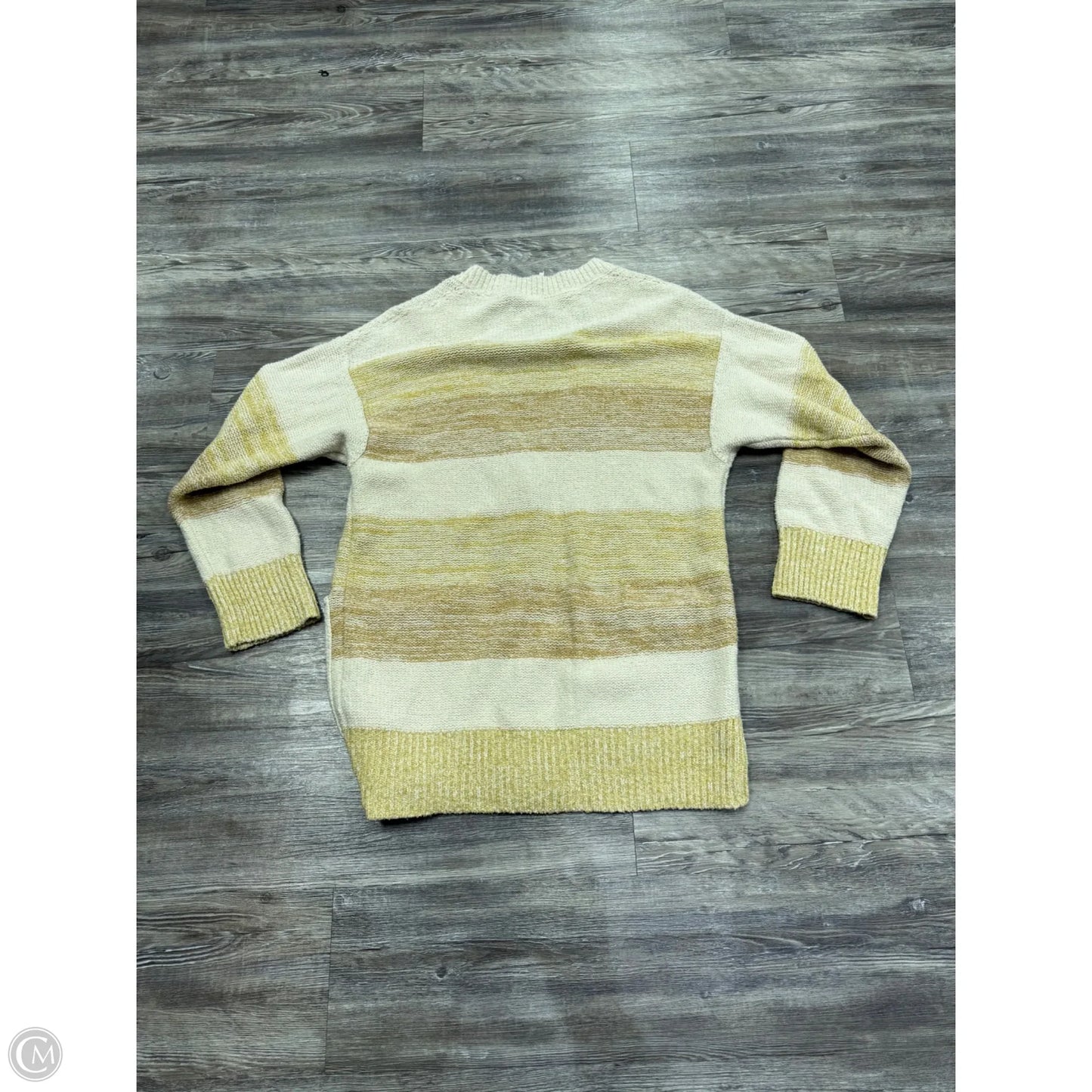 Sweater Cardigan By Free People In Tan & Yellow, Size: Xs